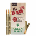 RAW Dogwalker Mini Pre Roll Cones - Green Blazer