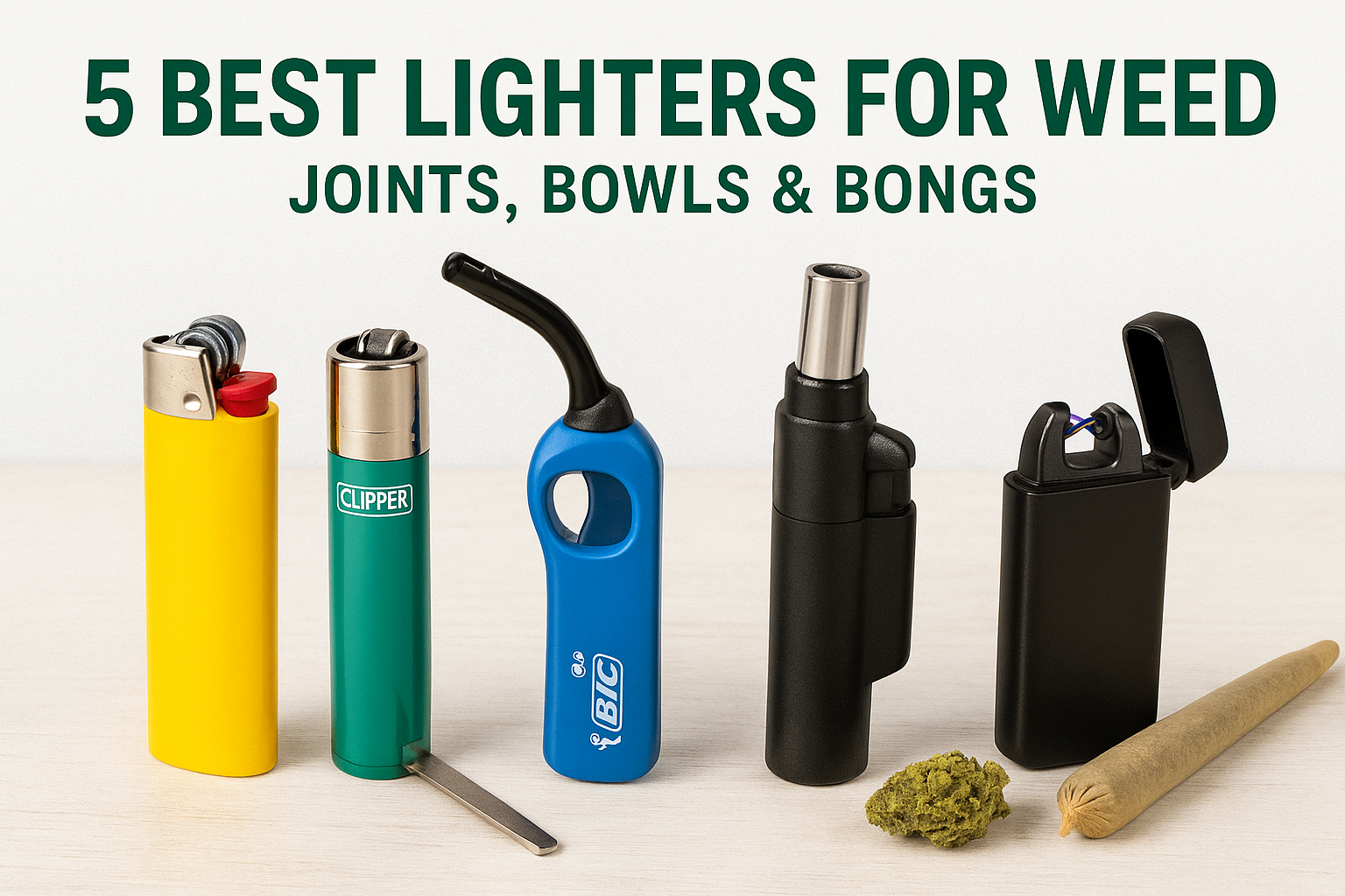 5 Best Lighters for Weed (2026): Joints, Bowls & Bongs