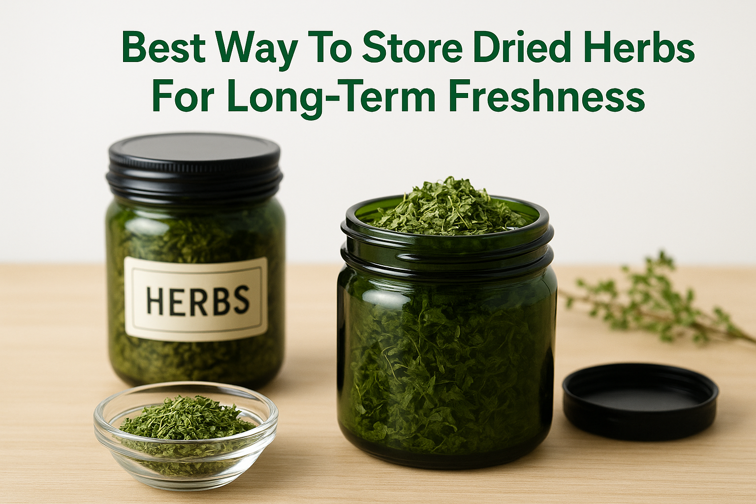 Best Way To Store Dried Herbs For Long-Term Freshness