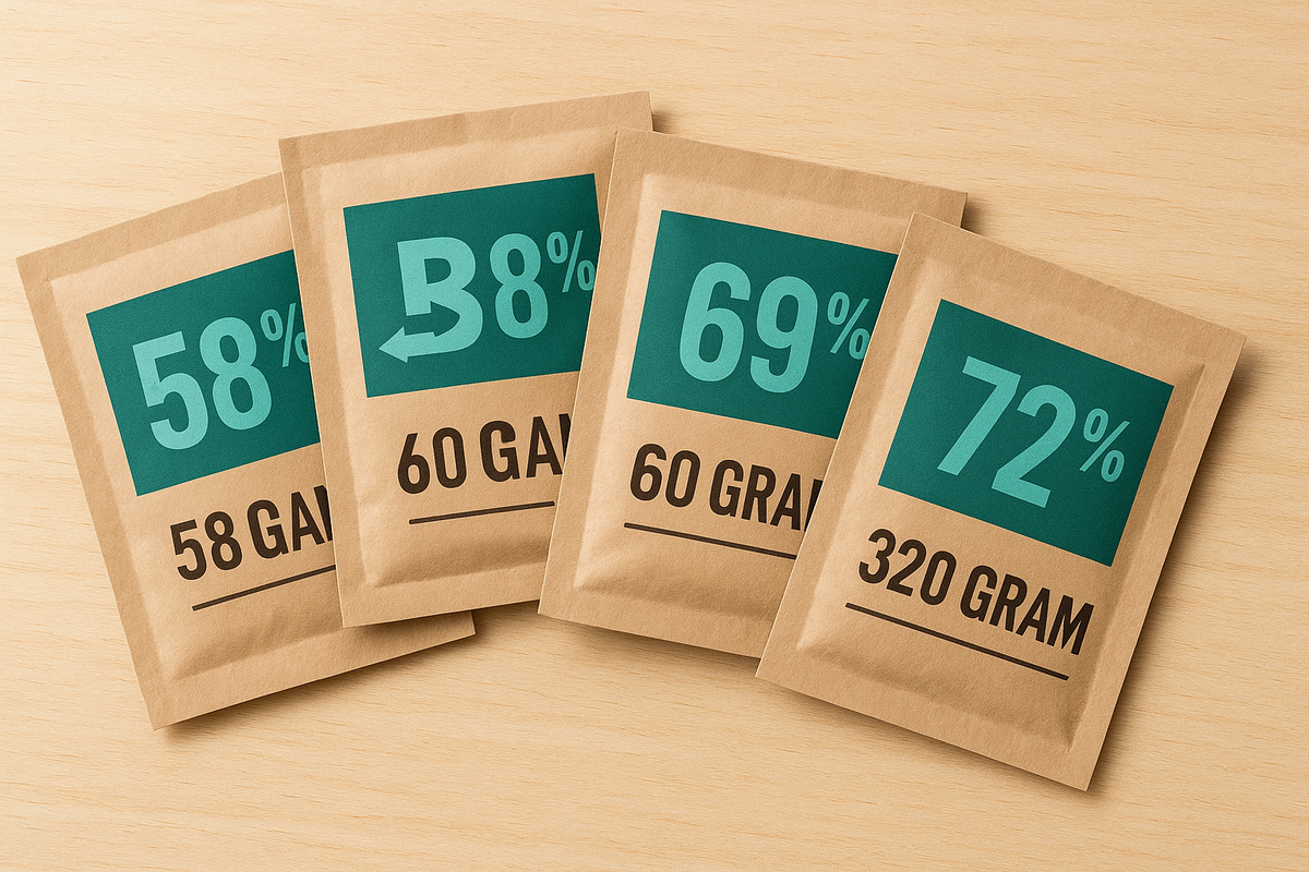 Boveda Humidity Packs Wholesale: 4 RH Levels Compared