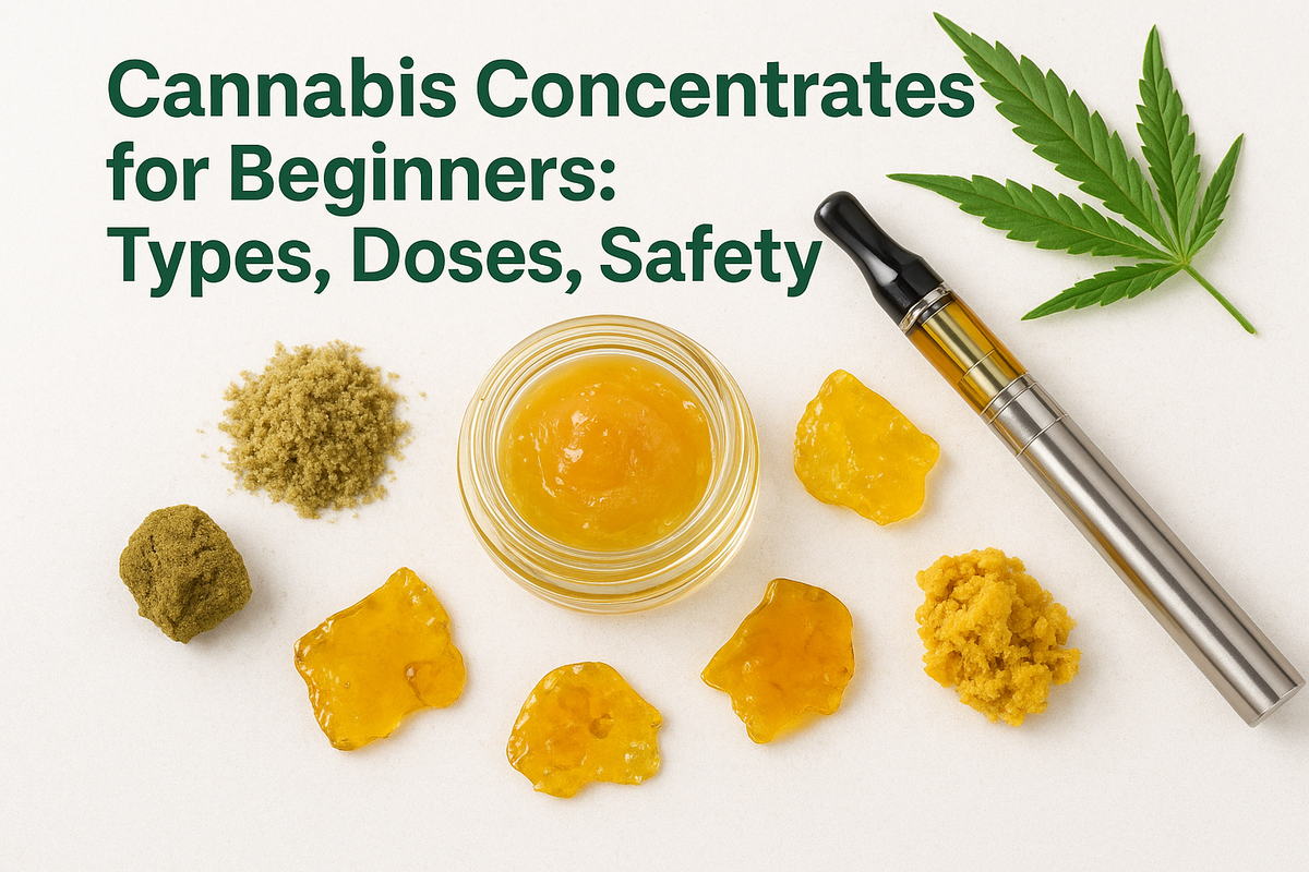 Cannabis Concentrates for Beginners: Types, Doses, Safety