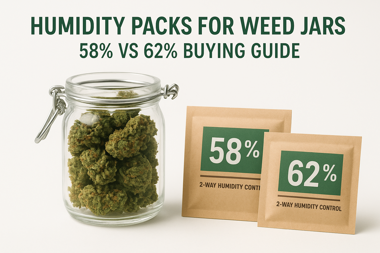 Humidity Packs for Weed Jars: 58% Vs 62% Buying Guide