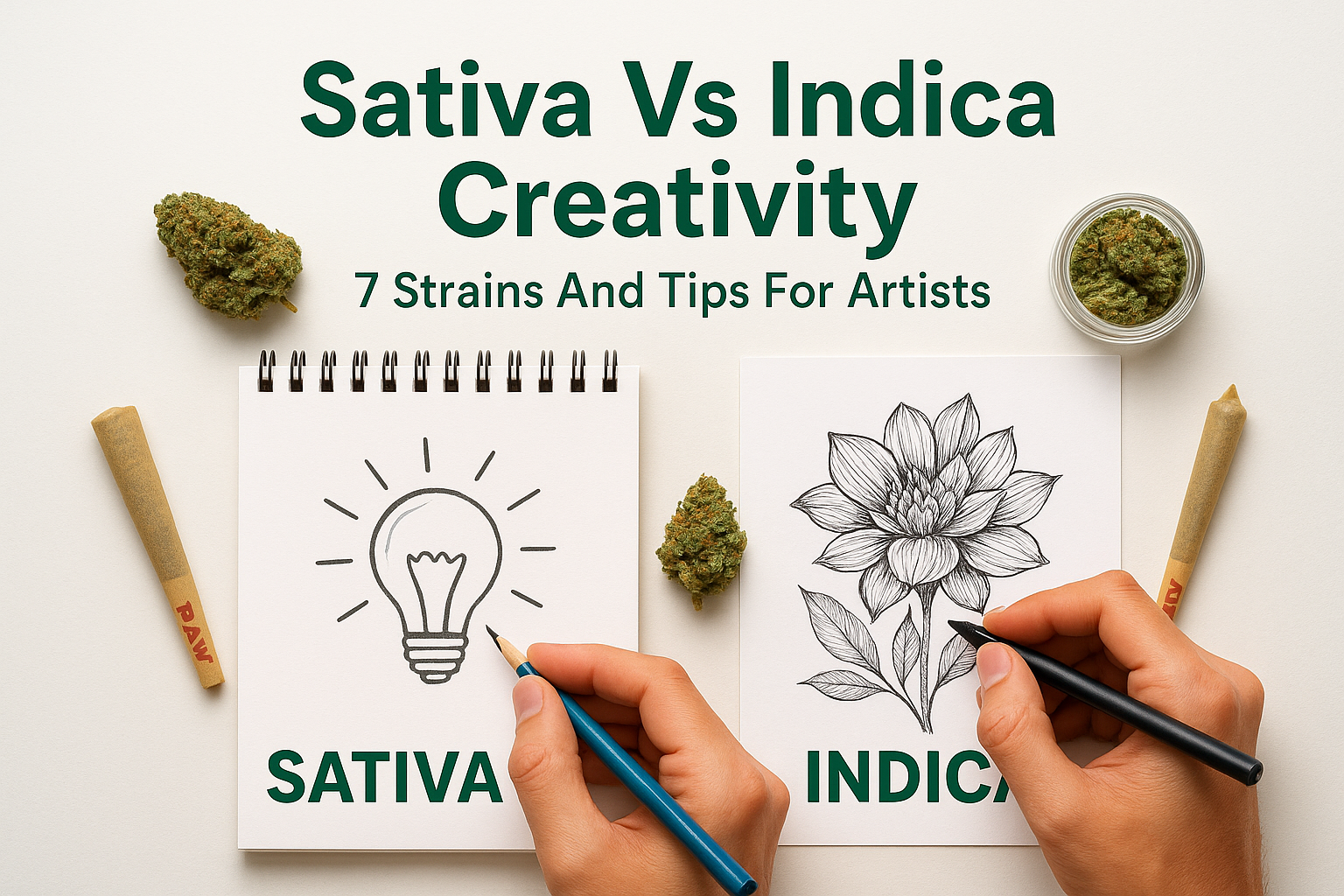 Sativa Vs Indica Creativity: 7 Strains And Tips For Artists