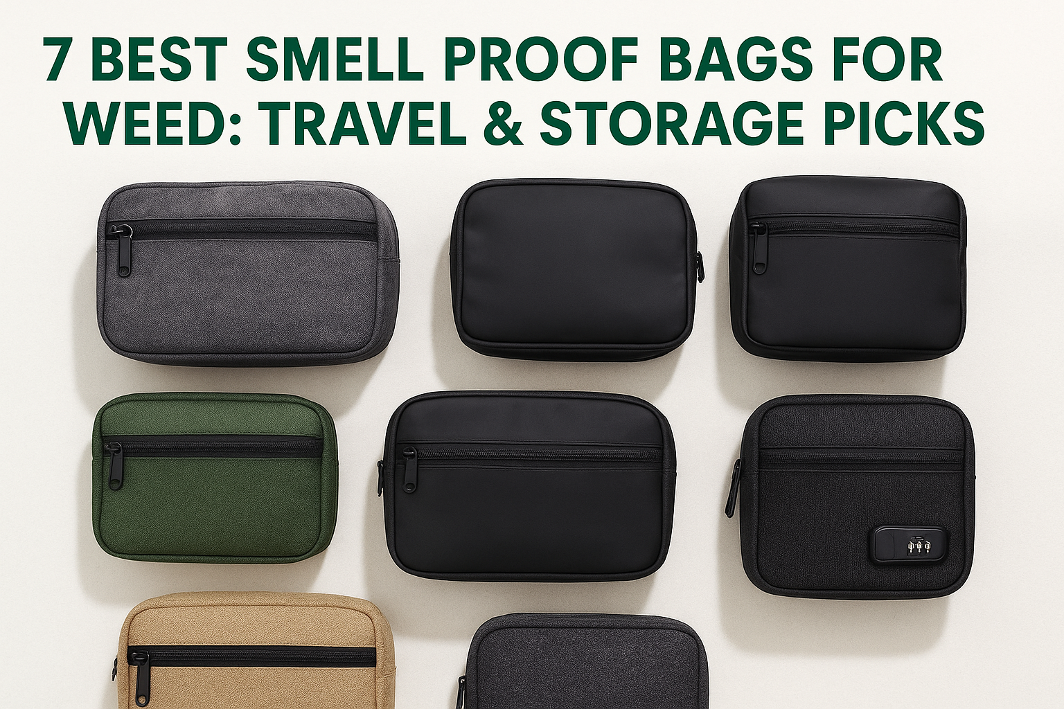 7 Best Smell Proof Bags For Weed: Travel & Storage Picks
