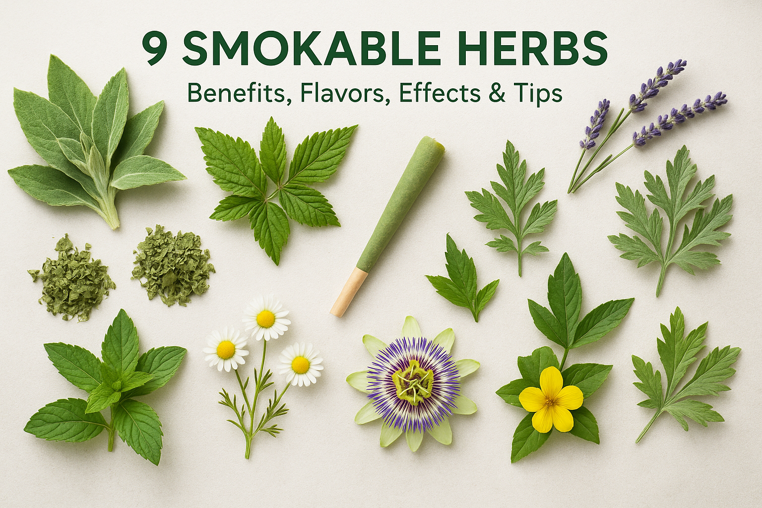 9 Smokable Herbs List: Benefits, Flavors, Effects & Tips