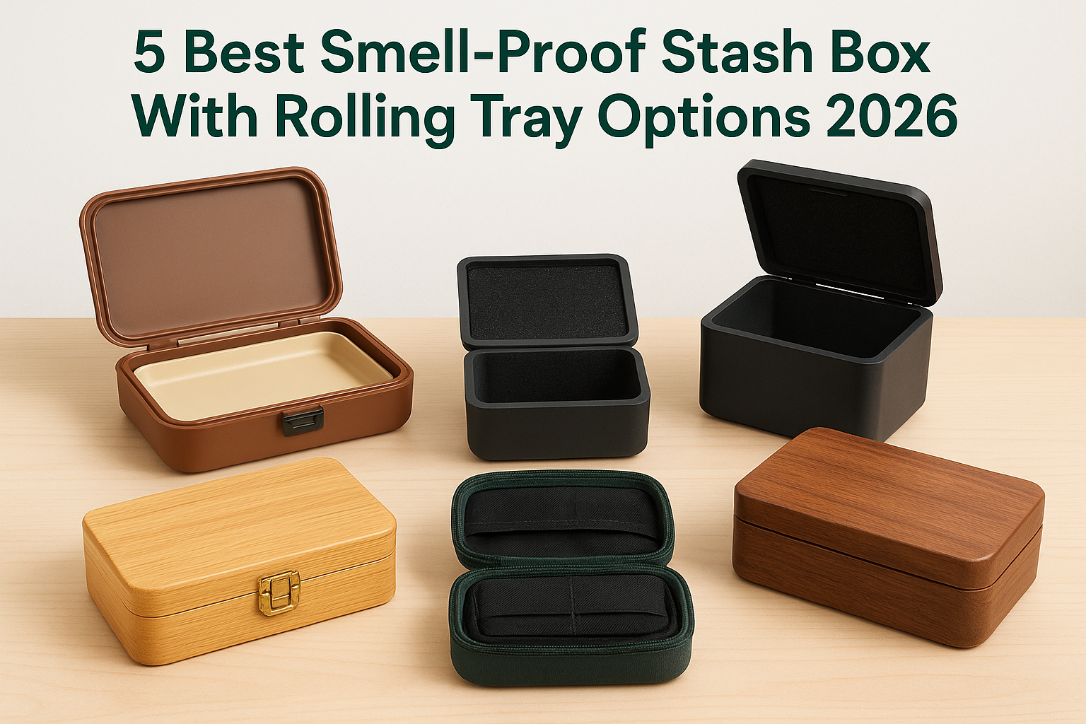 5 Best Smell-Proof Stash Box With Rolling Tray Options 2026