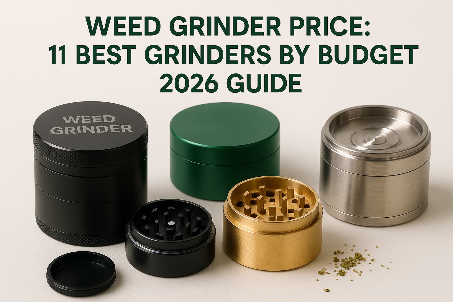 Weed Grinder Price: 11 Best Grinders By Budget, 2026 Guide