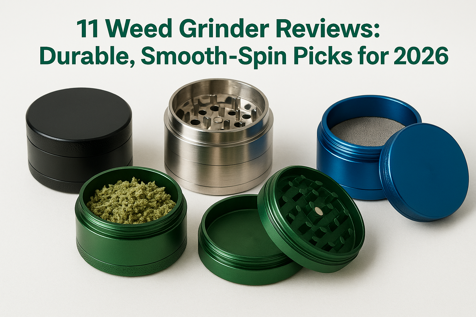 11 Weed Grinder Reviews: Durable, Smooth-Spin Picks for 2026
