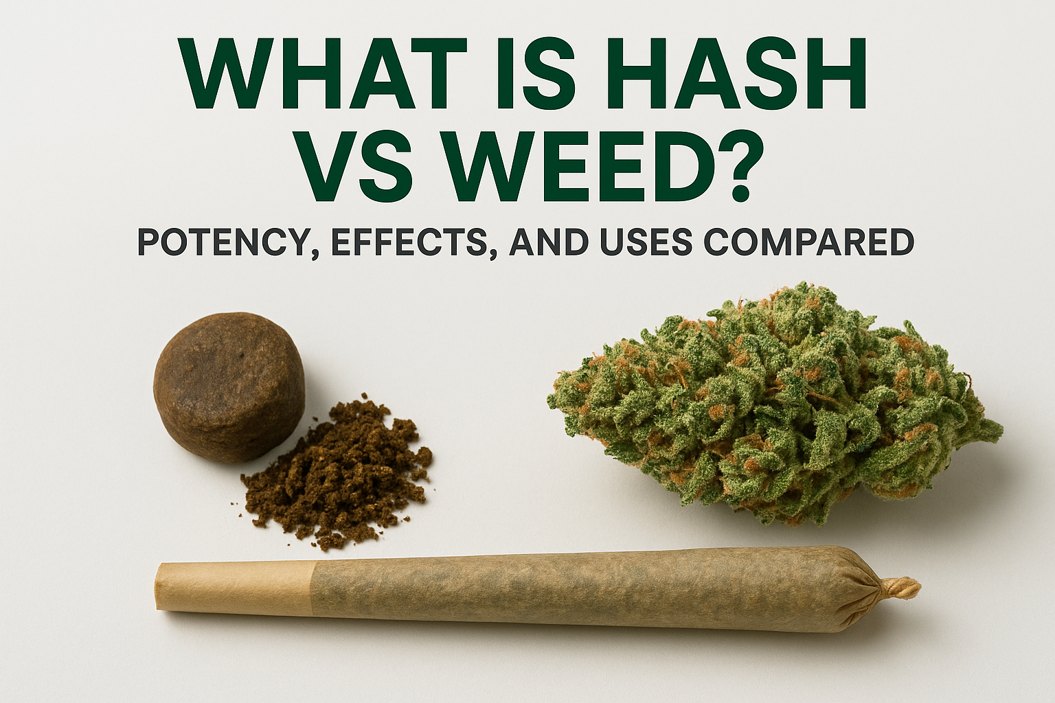 What Is Hash vs Weed? Potency, Effects, And Uses Compared