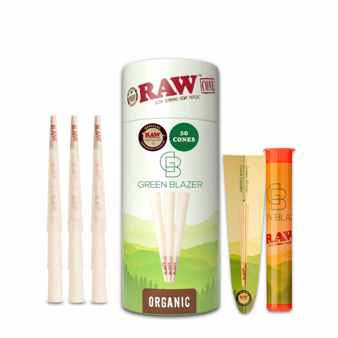 RAW Organic Hemp Cones 1-1/4