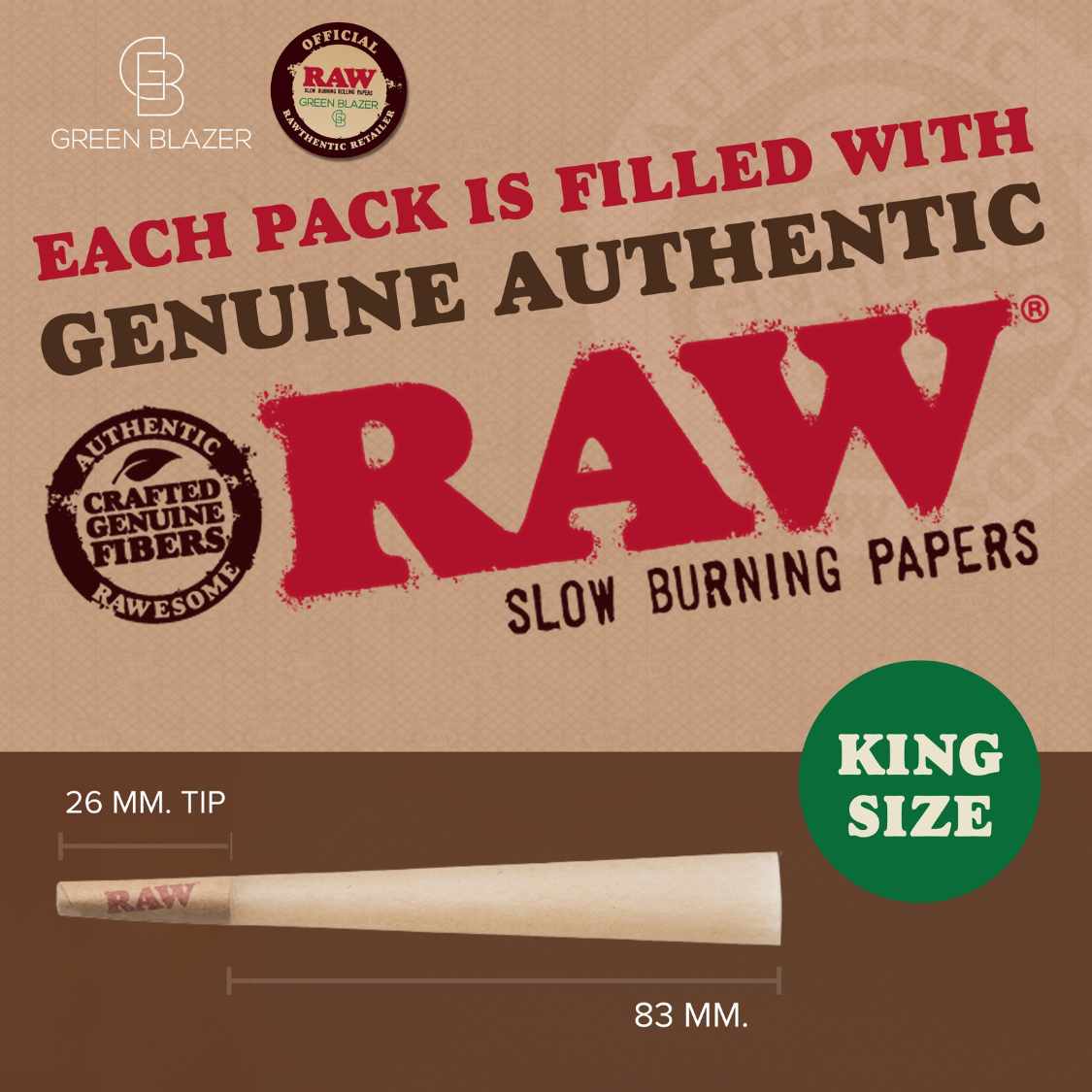 RAW Classic King Size Cones