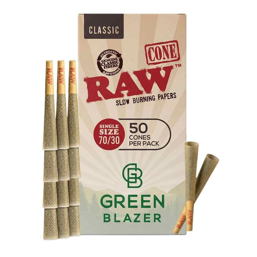 do raw cones have tobacco in them Cones: RAW Rolling For Pre-Roll Producers Bulk Green Blazer Official RAWthentic
