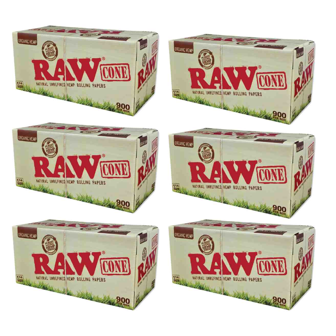 RAW Organic Hemp Cones 1-1/4 - Green Blazer