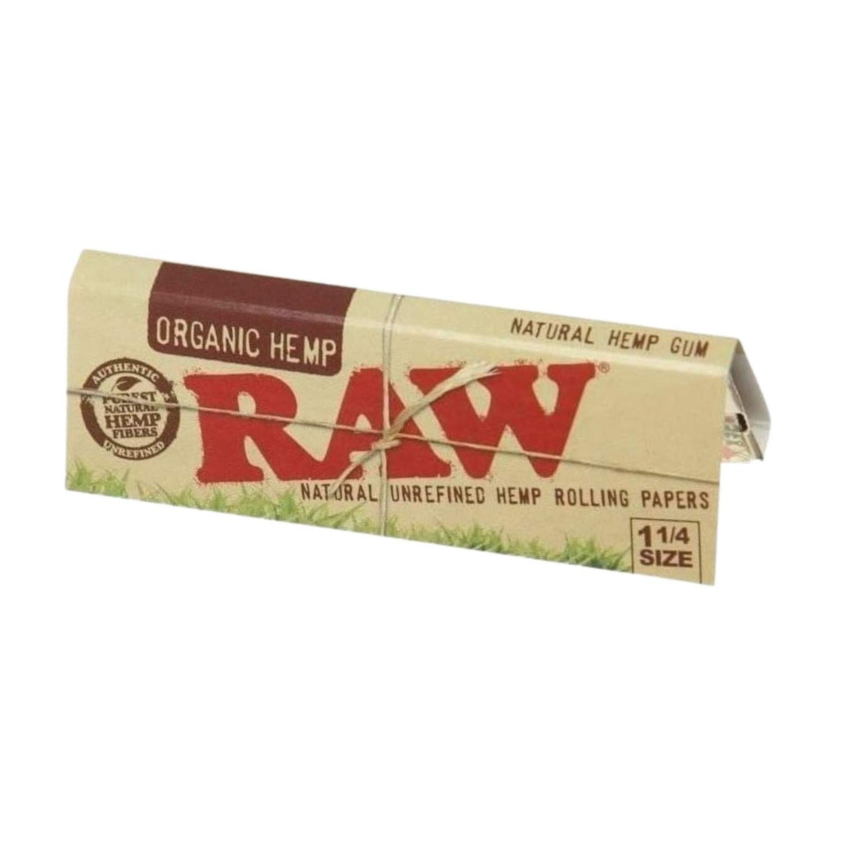 RAW Organic Hemp Rolling Papers, 1-1/4 Size - Green Blazer