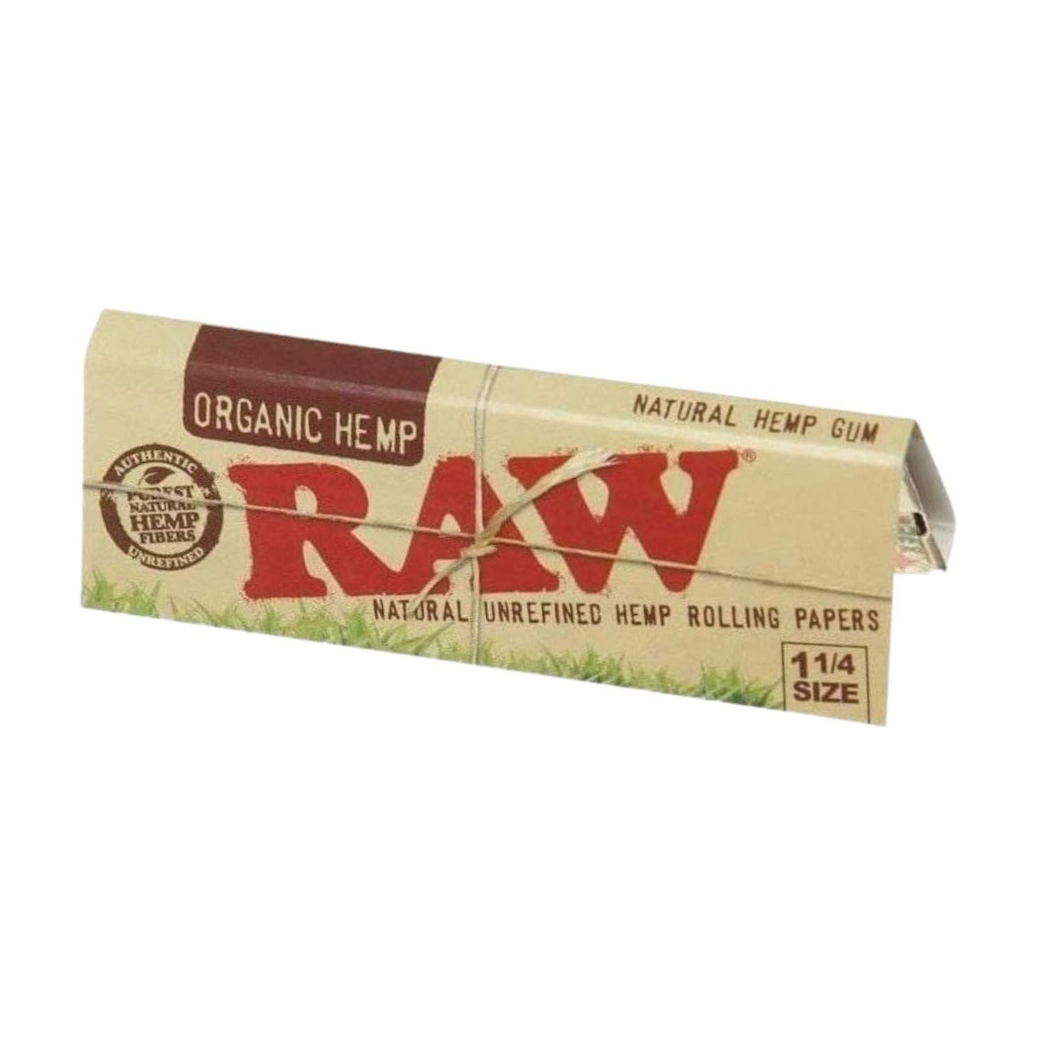 RAW Organic Hemp Rolling Papers, 1-1/4 Size - Green Blazer