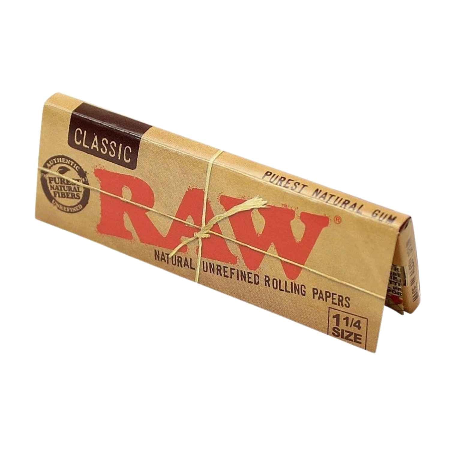 RAW Rolling Papers, Classic 1-1/4 Size, 79mm - Green Blazer