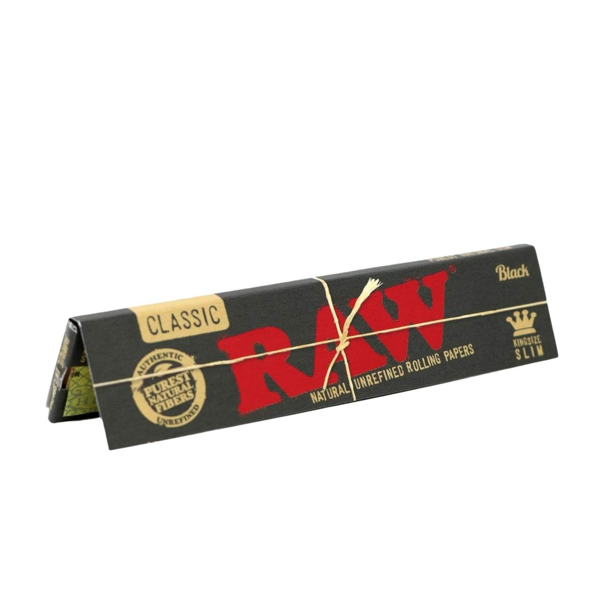 RAW Rolling Papers, Classic Black King Size Slim, 109mm - Green Blazer