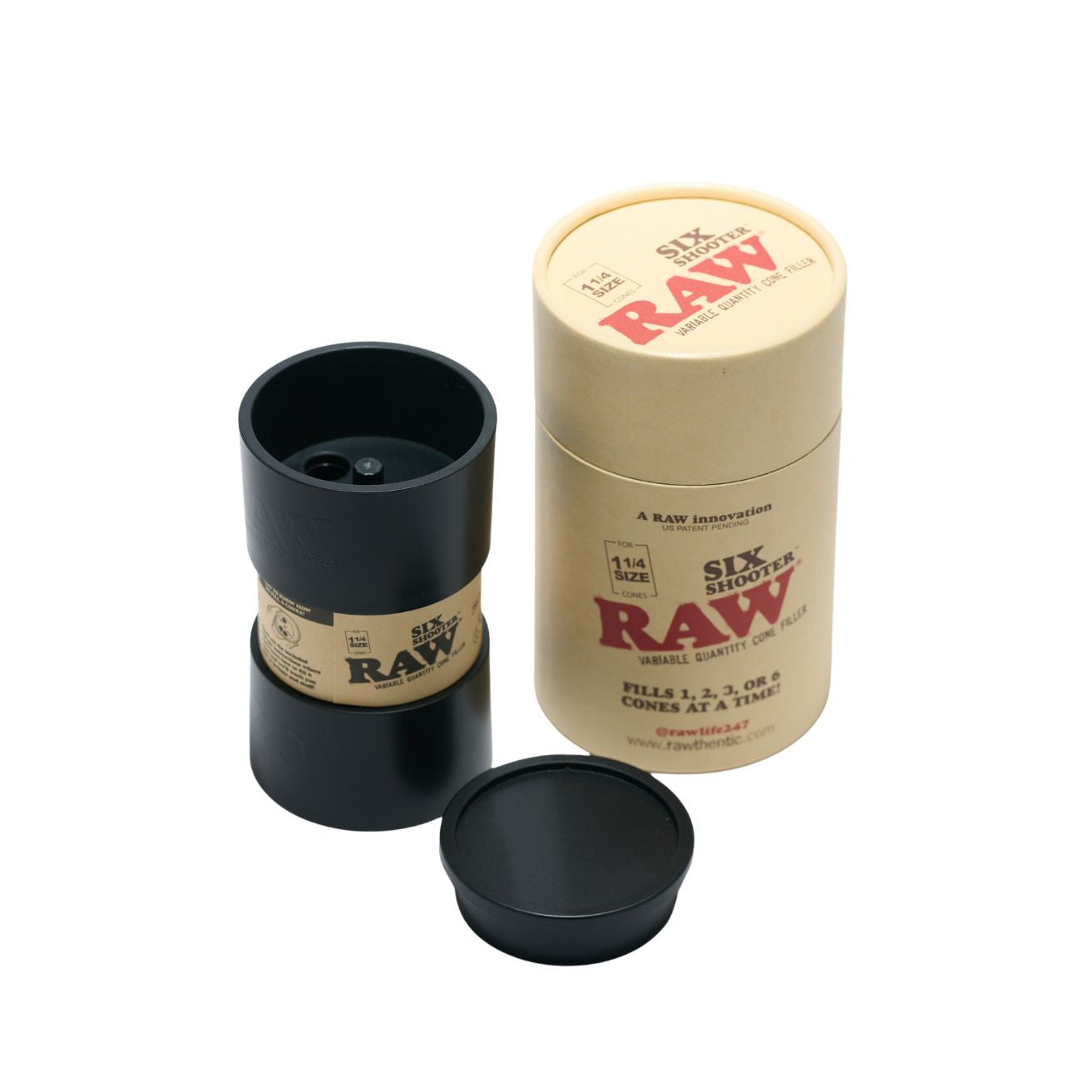 RAW Six Shooter for 1 1/4 Size Cone Loader