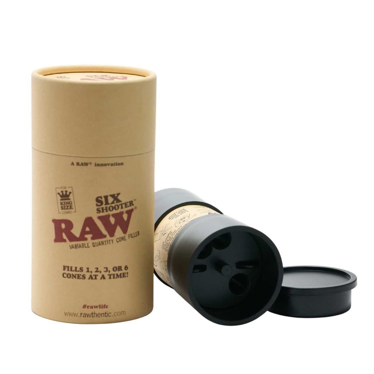 RAW six shooter king size beside container