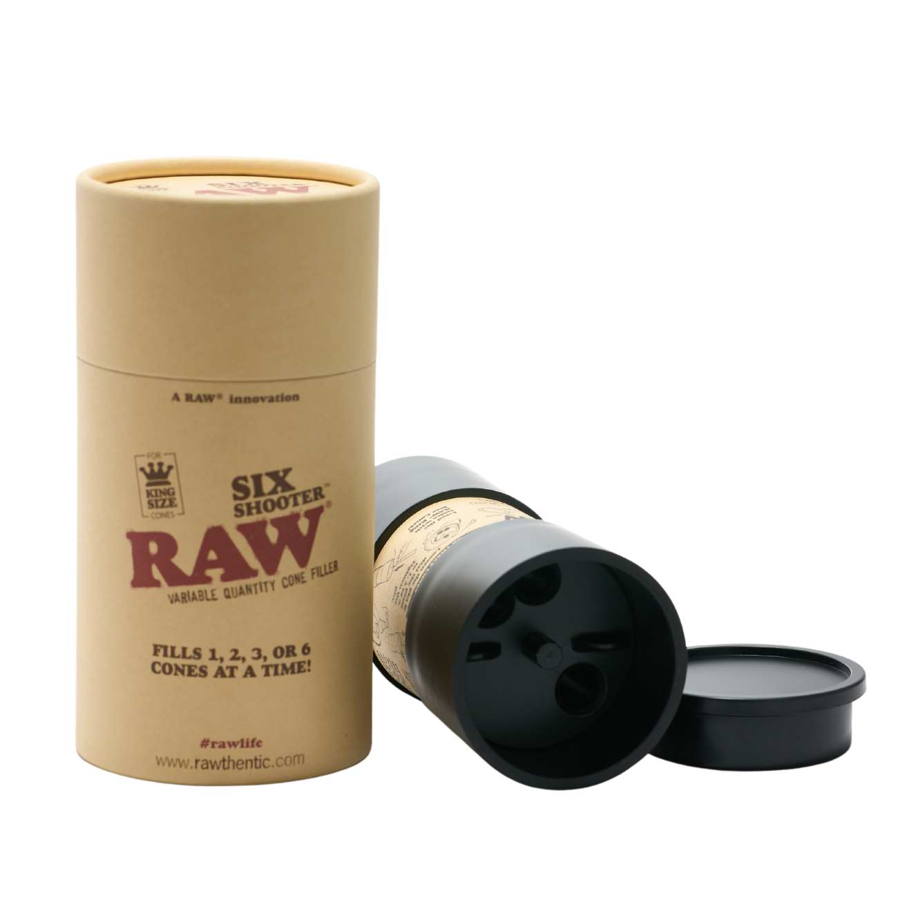 RAW six shooter king size beside container