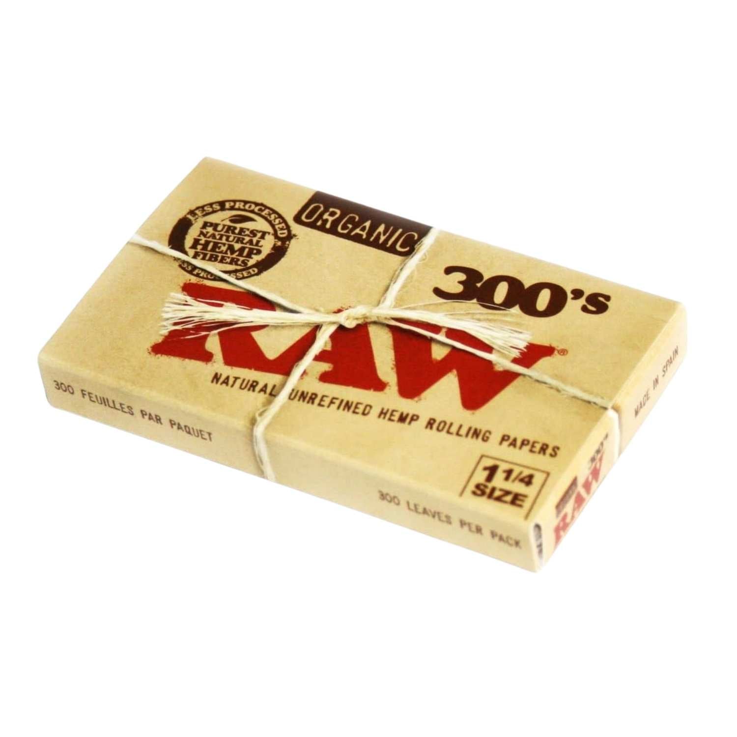 RAW Organic Hemp Rolling Papers, 1-1/4 Size