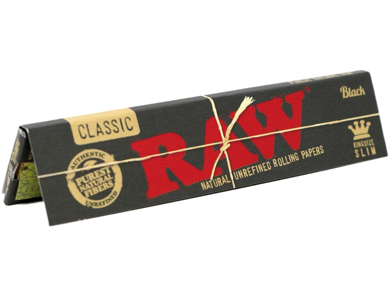 RAW Rolling Papers, Classic Black King Size Slim, 109mm