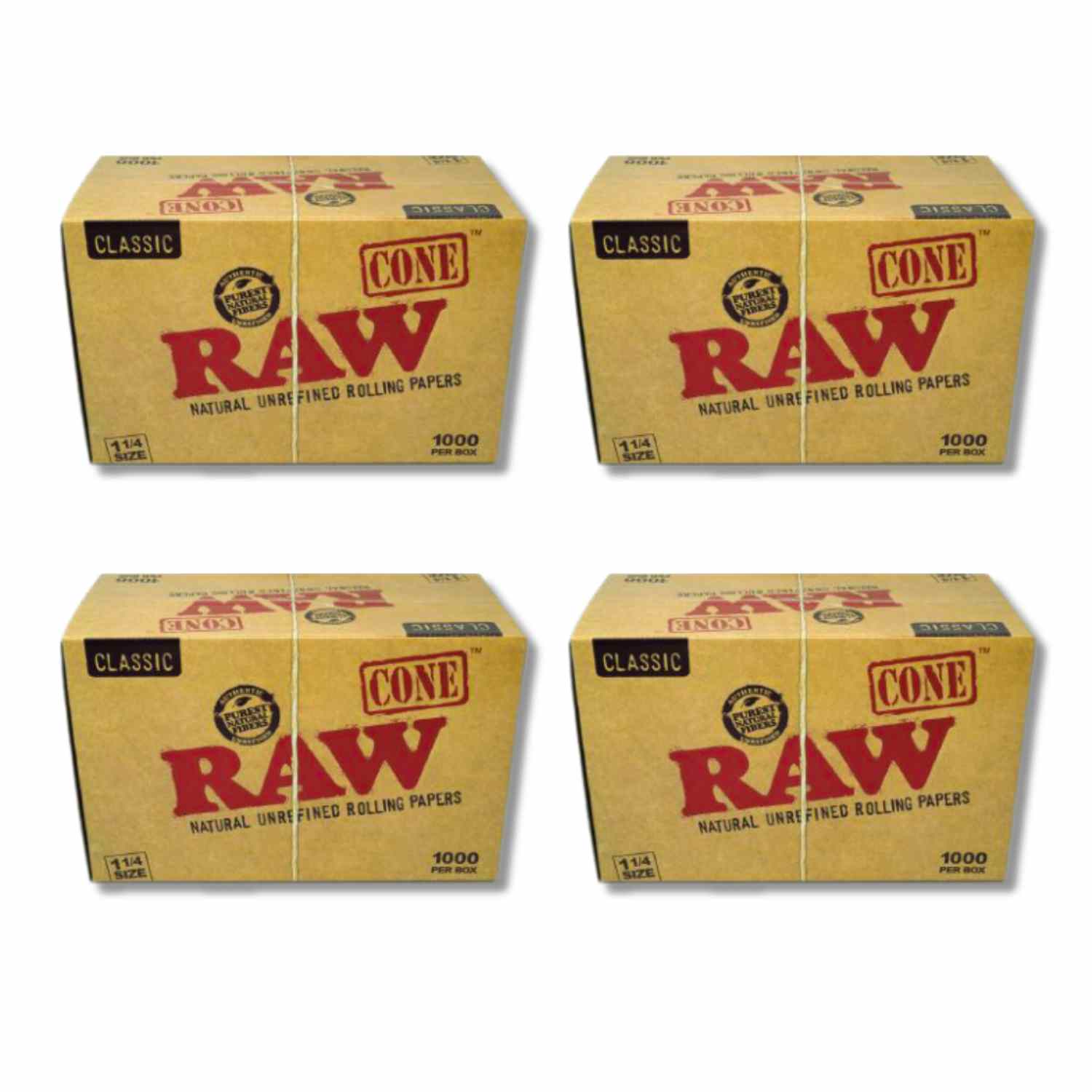 RAW Classic 1 1/4 Size: 1000 Cones