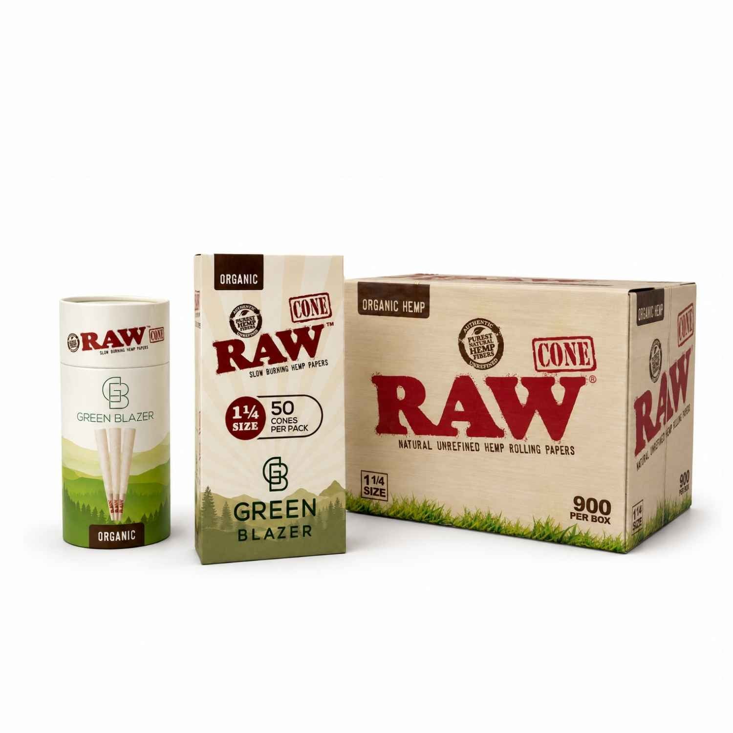 RAW Organic Hemp Cones 1-1/4