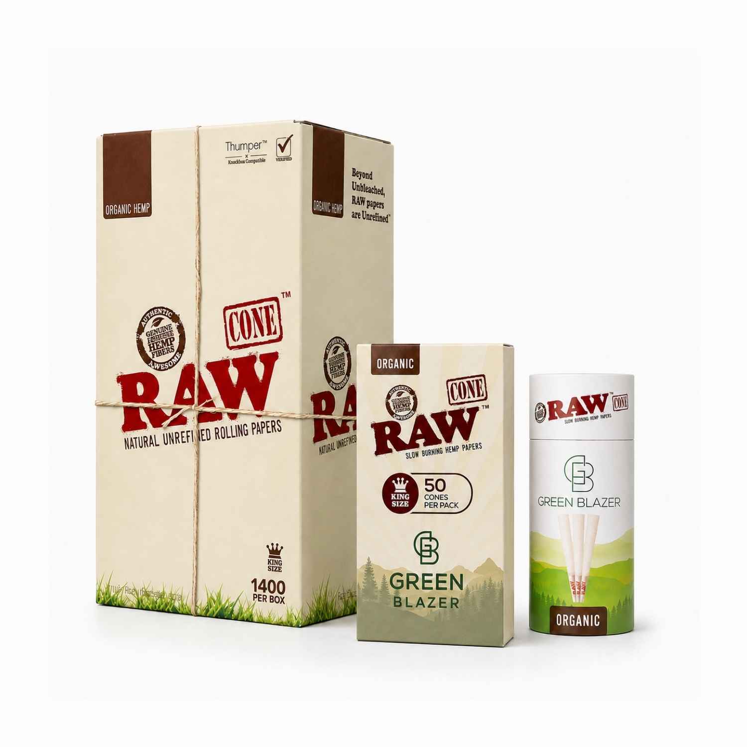 RAW Organic King Size Cones