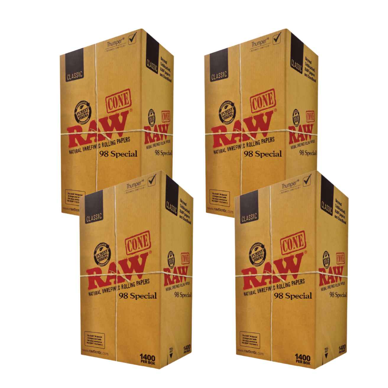 RAW 98 Special: Box of 1400 Bulk Cones