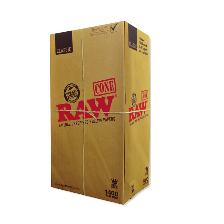 Raw Cones Classic King Size 1400 box bulk Pre Rolled Cones Rolling Papers with filter tips 109mm by Green Blazer blunt wraps joint papers