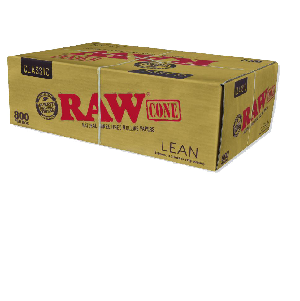 raw cones lean size pre rolled rolling papers 800 box wholesale bulk